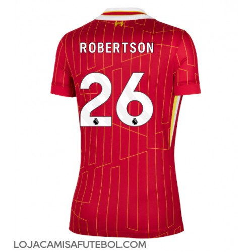 Camisa de Futebol Liverpool Andrew Robertson #26 Equipamento Principal Mulheres 2024-25 Manga Curta